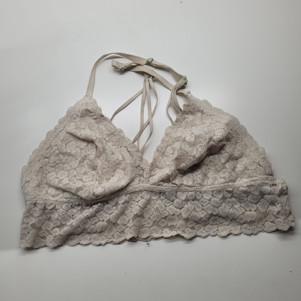 Aerie Lace Bralette in Soft Beige